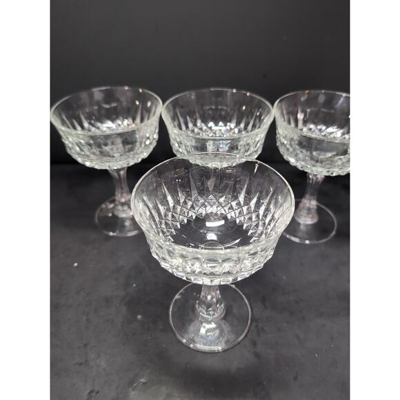 Wheaton Glass House Cotillion Set, Vintage Champagne Sherbet Glasses, Set of 4 - Picture 5 of 9